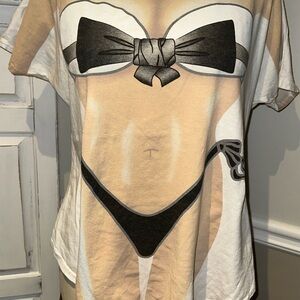 Vintage My Bikini Graphic Bikini Print T-Shirt